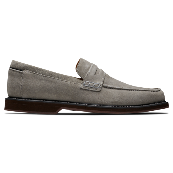 Suede Loafer - Taupe