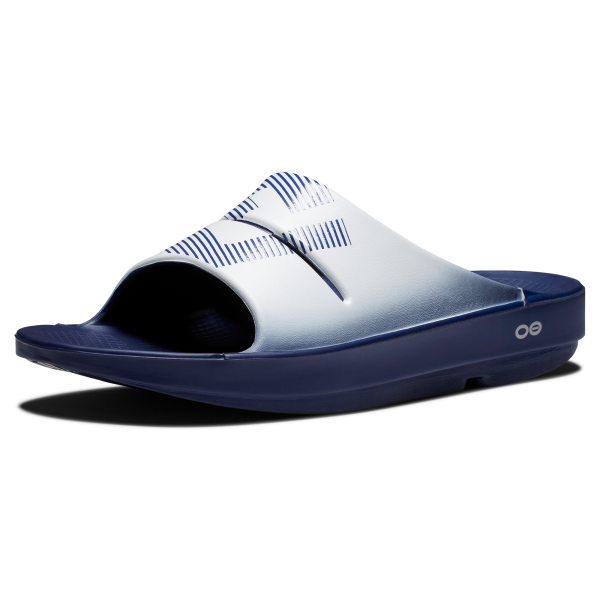 FJ x OOFOS OOahh Sport Slide Unisex - Navy – Bild 3