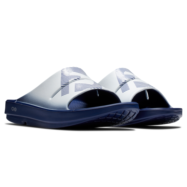 FJ x OOFOS OOahh Sport Slide Unisex - Navy – Bild 5