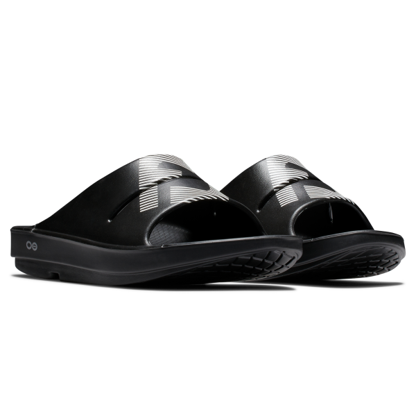 FJ x OOFOS OOahh Sport Slide Unisex - Navy – Bild 5