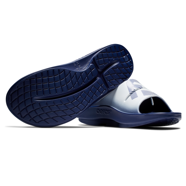 FJ x OOFOS OOahh Sport Slide Unisex - Navy – Bild 6