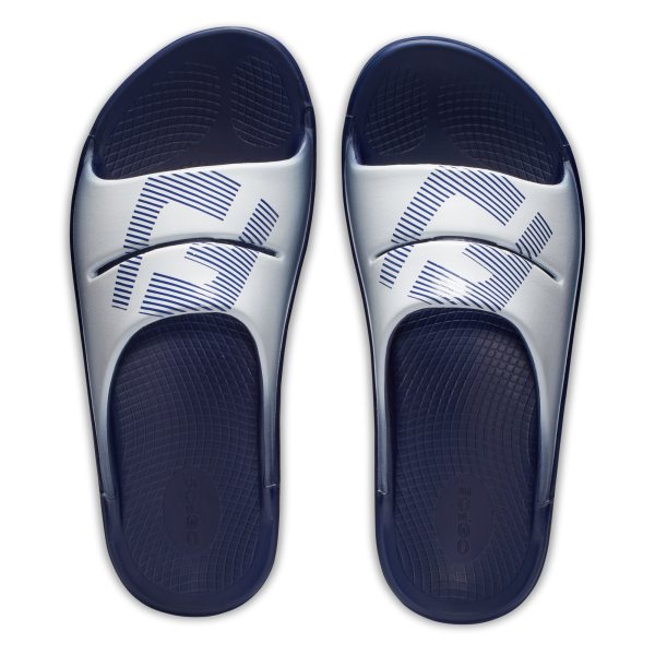 FJ x OOFOS OOahh Sport Slide Unisex - Navy – Bild 7