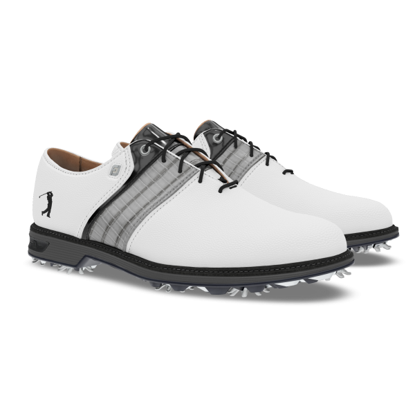 MyJoys Premiere Series Packard Spiked - White / Grey Croc Print / Black Patent