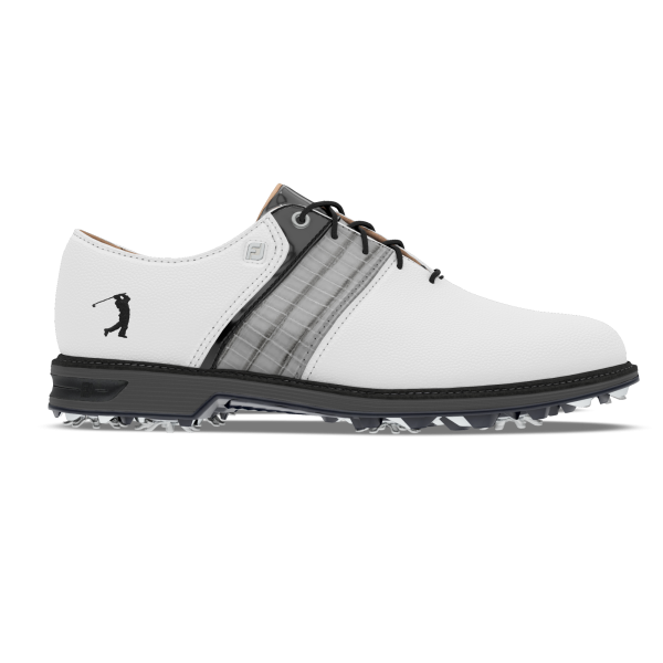 MyJoys Premiere Series Packard Spiked - White / Grey Croc Print / Black Patent – Bild 2