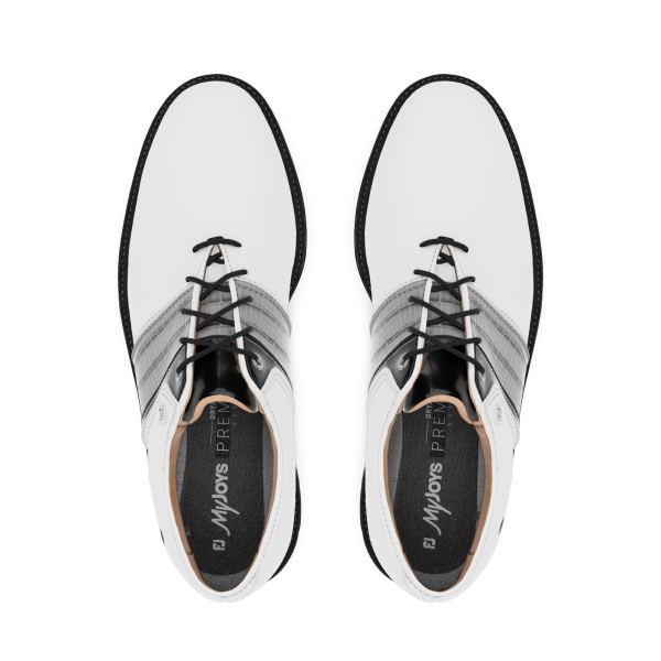 MyJoys Premiere Series Packard Spiked - White / Grey Croc Print / Black Patent – Bild 3