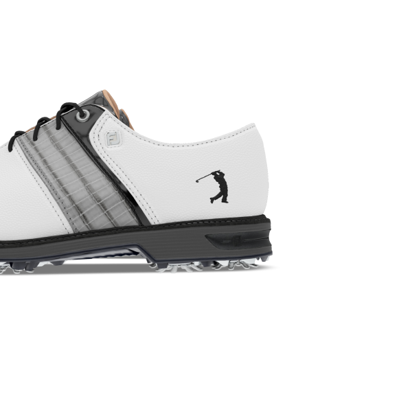 MyJoys Premiere Series Packard Spiked - White / Grey Croc Print / Black Patent – Bild 6