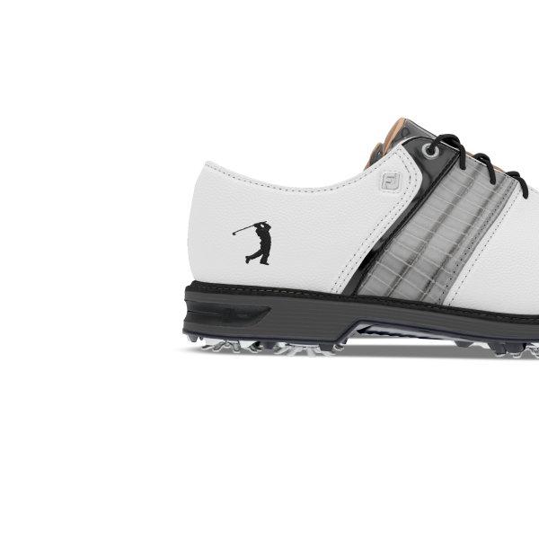 MyJoys Premiere Series Packard Spiked - White / Grey Croc Print / Black Patent – Bild 7