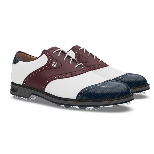 MyJoys Premiere Series Wilcox - White / Desert Taupe Croc Print