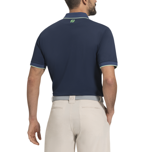 Solid Pique w/Trim - Indigo / Mint – Bild 3