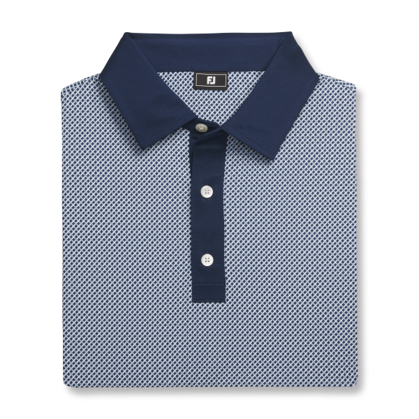 Lattice Lisle - Blue Jay / White / Pistachio