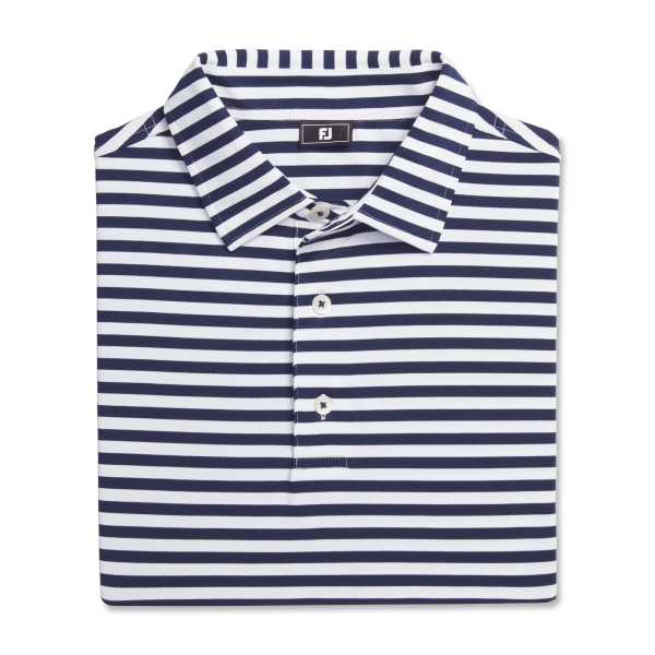 Bengal Stripe Pique - Navy / White