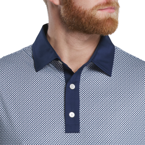 Lattice Lisle - Blue Jay / White / Pistachio – Bild 4