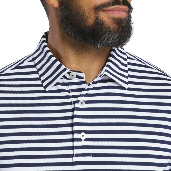 Bengal Stripe Pique - Navy / White – Bild 4