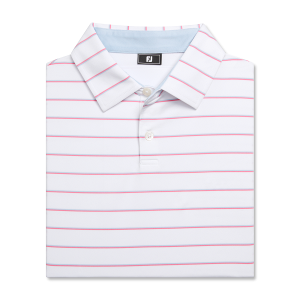 Classic Stripe Lisle - White / Pistachio / Blue Jay