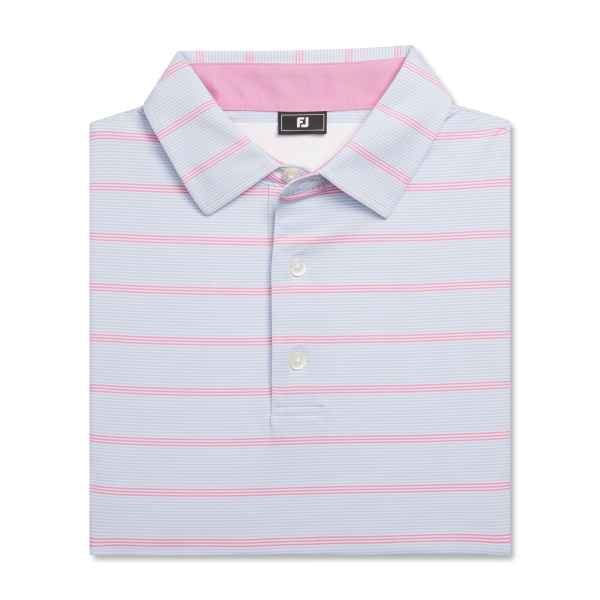 Multi Pinstripe Lisle - White / Blue Jay / Pistachio