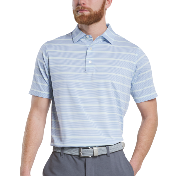 Multi Pinstripe Lisle - White / Blue Jay / Pistachio – Bild 2