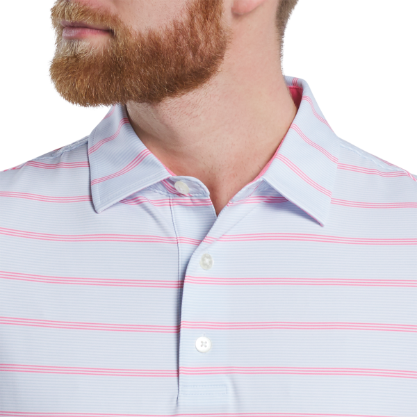 Multi Pinstripe Lisle - White / Blue Jay / Pistachio – Bild 4