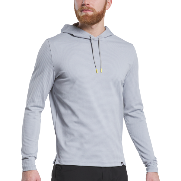 Ottoman Jacquard Pullover Hoodie - Grey