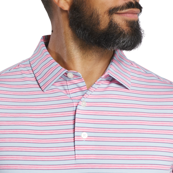 Heather Stripe Lisle - Heather Blue Jay / Heather Pistachio – Bild 4