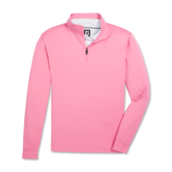 Shadow Stripe Quarter-Zip Mid-Layer - Blue Jay