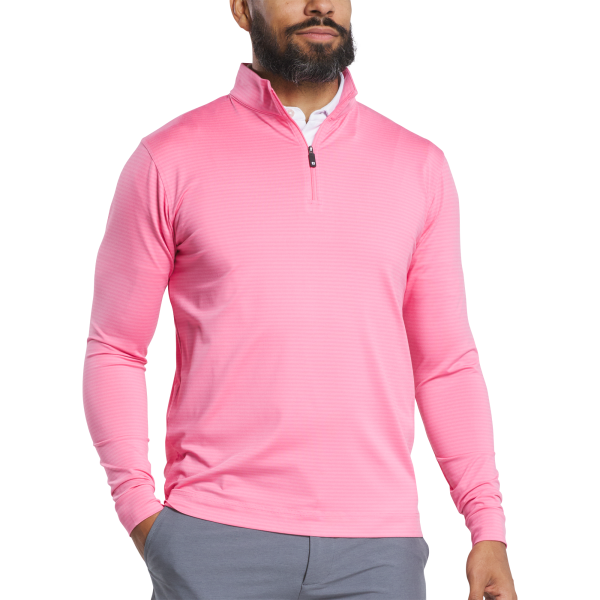 Shadow Stripe Quarter-Zip Mid-Layer - Blue Jay – Bild 2
