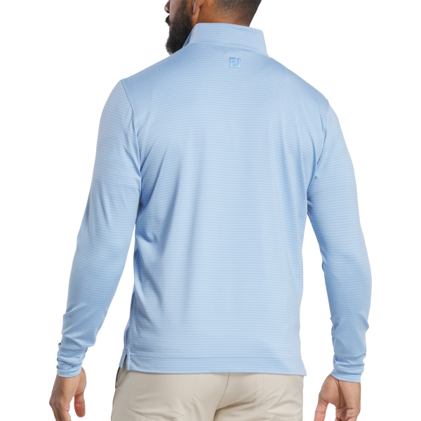 Shadow Stripe Quarter-Zip Mid-Layer - Blue Jay – Bild 3