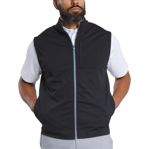 Ottoman Knit Vest - Black