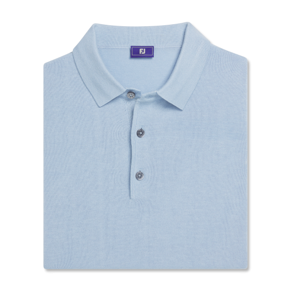 Sweater Polo - Heather Light Blue