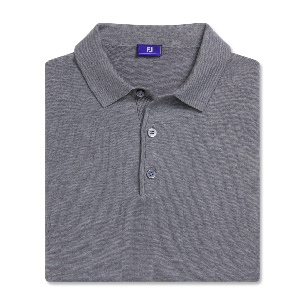 Sweater Polo - Heather Light Blue