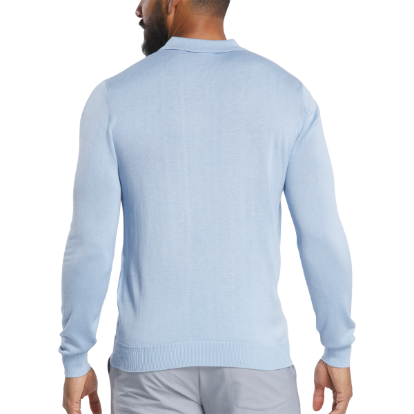 Sweater Polo - Heather Light Blue – Bild 3