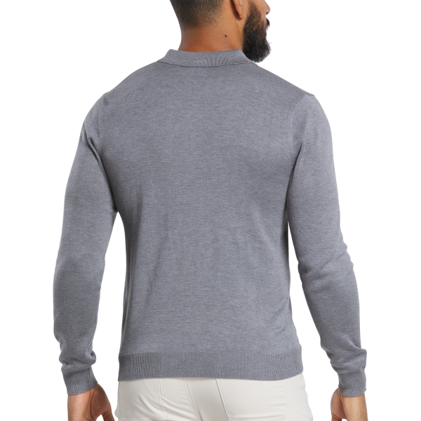 Sweater Polo - Heather Light Blue – Bild 3