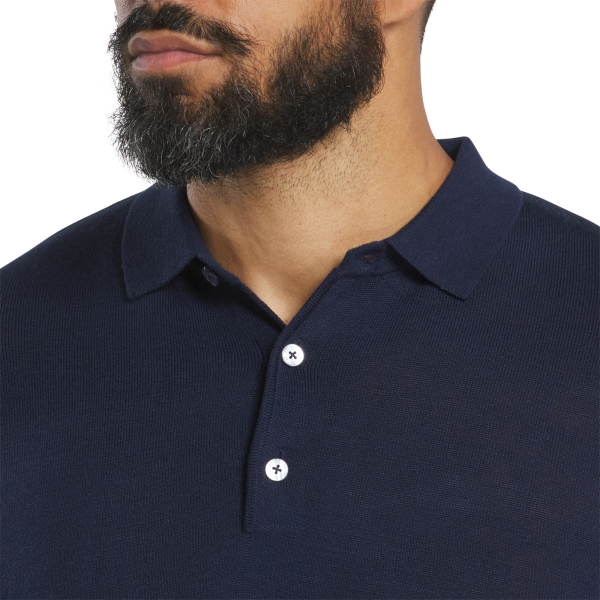 Sweater Polo - Heather Light Blue – Bild 4