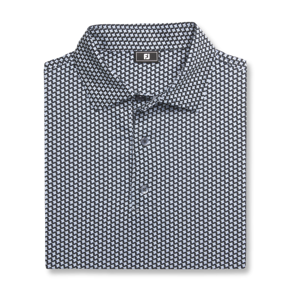 Houndstooth Geo Lisle - Black