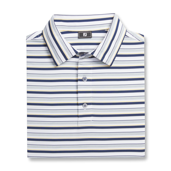 Mixer Stripe Lisle - Pistachio / White / Blue Jay