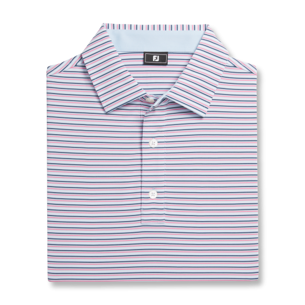 Balance Stripe Lisle - Skyway / White / Dark Denim / Pink Lemonade