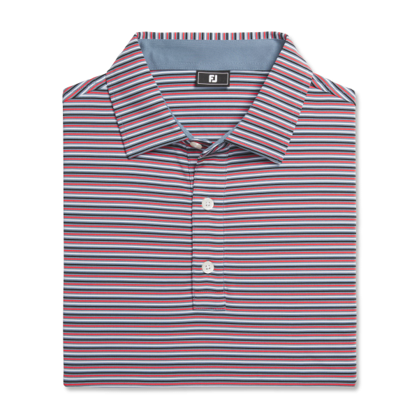 Balance Stripe Lisle - Skyway / White / Dark Denim / Pink Lemonade