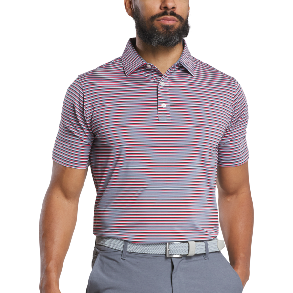 Balance Stripe Lisle - Skyway / White / Dark Denim / Pink Lemonade – Bild 2