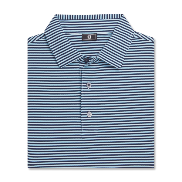 Multi-Stripe Pique - White / Light Blue / Navy