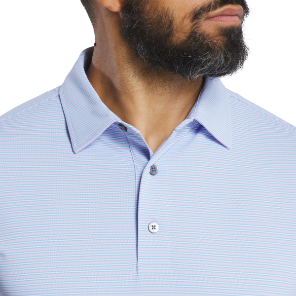 Multi-Stripe Pique - White / Light Blue / Navy – Bild 4