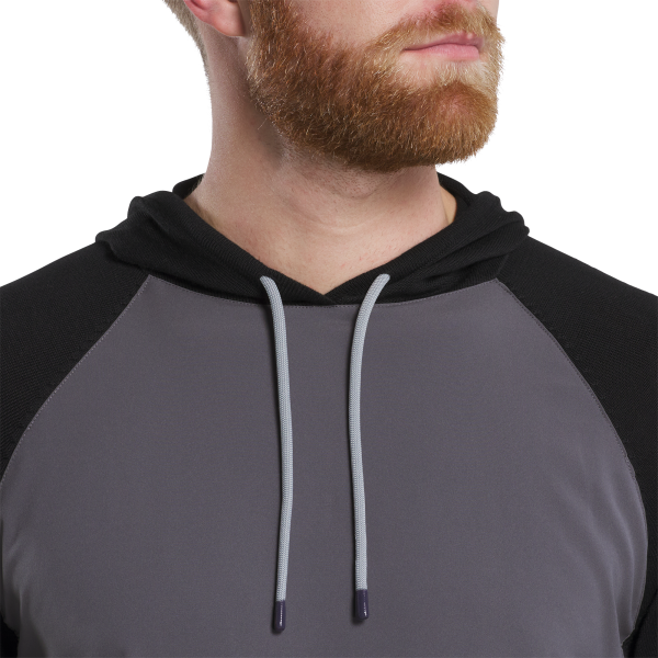 Hybrid Hoodie - Black / Charcoal – Bild 3