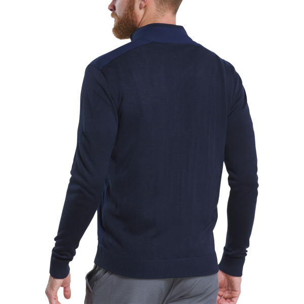 Hybrid Full-Zip Sweater - Black – Bild 3