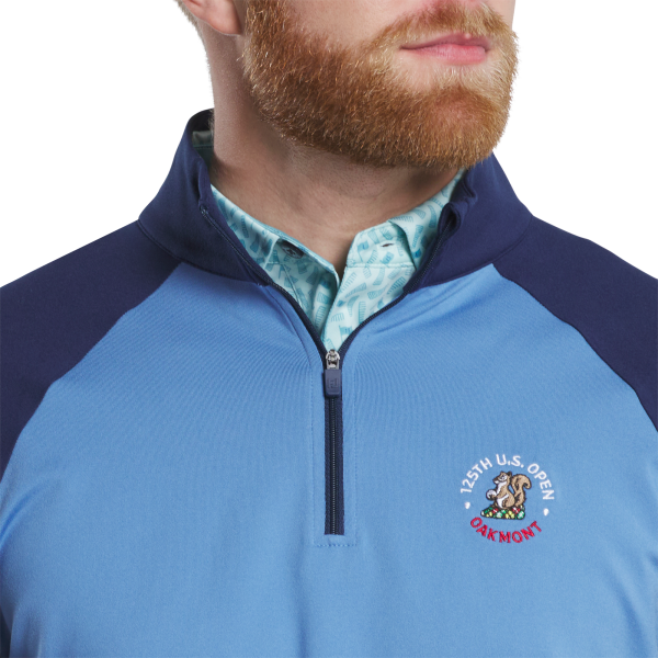 2025 U.S. Open Quarter-Zip Mid-Layer - Blue / Navy – Bild 3