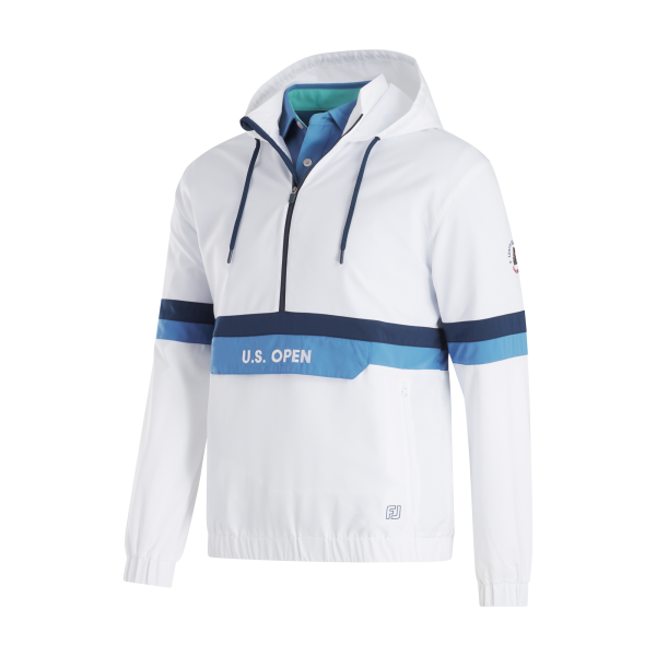 2025 U.S. Open Lined Windbreaker Half-Zip Hoodie - White – Bild 4