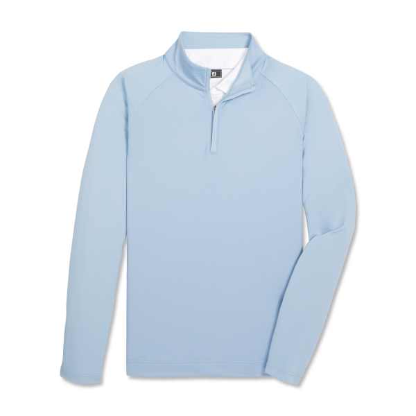 Tonal Dot Block Mid-Layer - Blue Grey