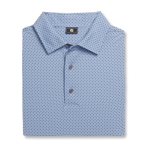 Dot Geo Lisle - Blue Grey / Navy / White