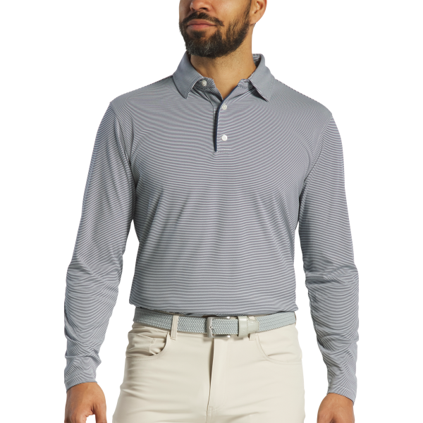 Long Sleeve Sun Protection Shirt - Navy / White – Bild 2