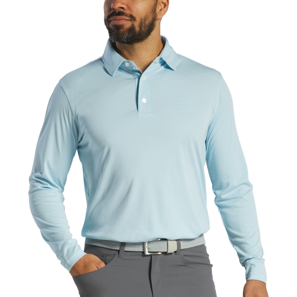 Long Sleeve Sun Protection Shirt - Navy / White – Bild 2