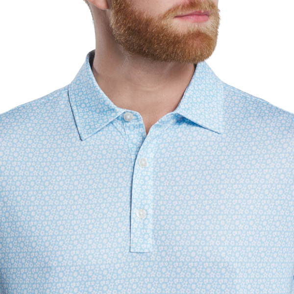 Floral Lisle - White / Sky – Bild 4