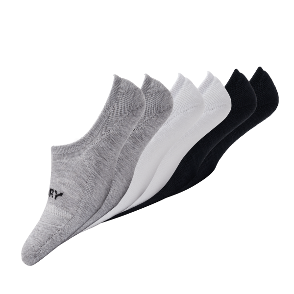 ProDry Ultra Low Cut 3-Pack - White | Black | Heather Grey