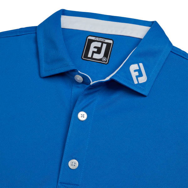 Solid Pique Self Collar Junior- FJ Tour Collar - Royal – Bild 2